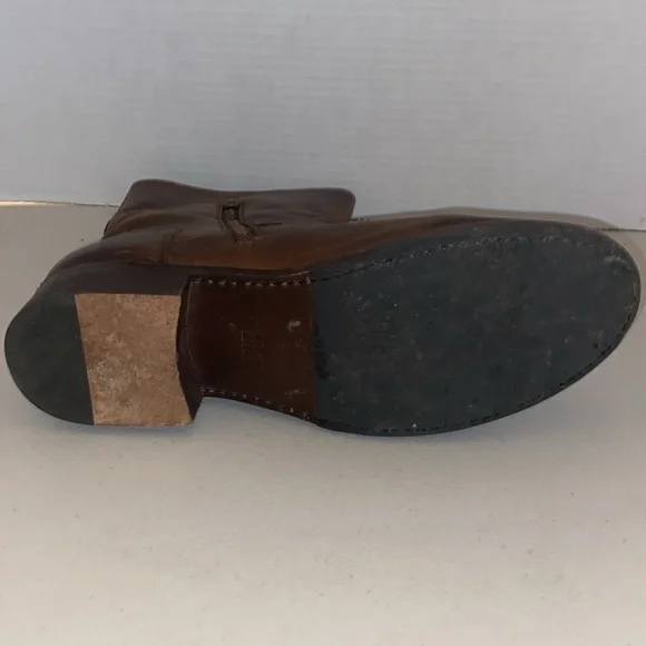 Frye Vicky Engineer Chocolate Brown Leather Boot Size 11 B - Picture 12 of 15